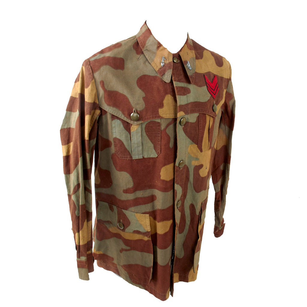 Original WWII Italian Army Enlisted Camouflage “Sahariana” Uniform wit ...