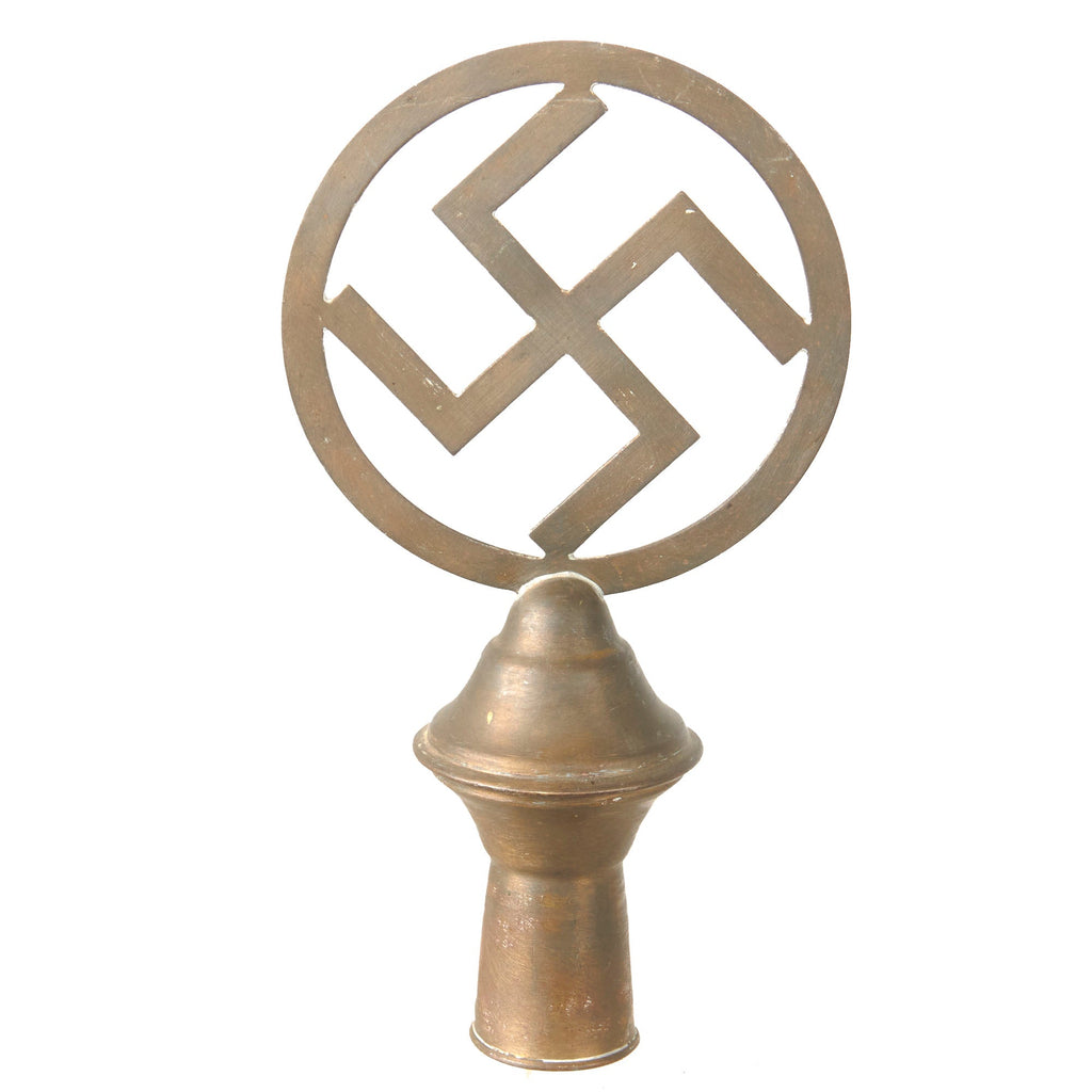 Original German WWII NSDAP National Socialist Party Brass Flag Pole Finial "Topper" Original Items