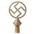 Original German WWII NSDAP National Socialist Party Brass Flag Pole Finial "Topper" Original Items