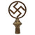 Original German WWII NSDAP National Socialist Party Brass Flag Pole Finial "Topper" Original Items