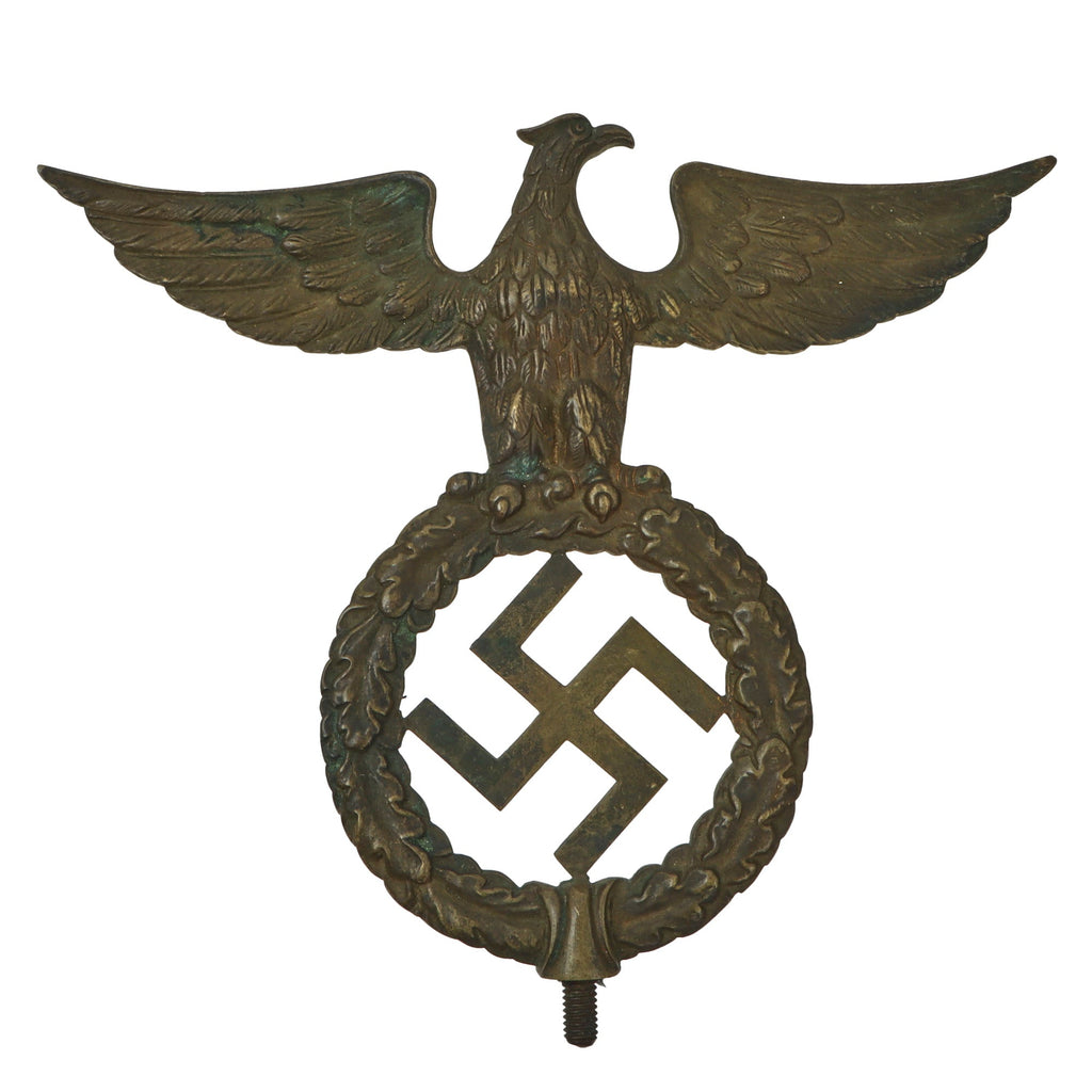 Original German WWII NSDAP National Socialist Party Early Brass  Flag Pole Finial "Topper" Original Items