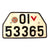 Original German WWII Civilian Matching Front and Rear License Plate Set from Wilhelmshaven - 01 v 53365 Original Items