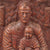 Original Italian WWII Wooden Carving of Italian General Holding Baby - Signed Cambareu Original Items
