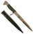 Original German WWII Era Miniature Heer Nickel Plated 98k Bayonet Knife with Scabbard Original Items