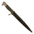 Original German WWII Era Miniature Heer Nickel Plated 98k Bayonet Knife with Scabbard Original Items