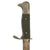 Original German WWII Era Miniature Heer Nickel Plated 98k Bayonet Knife with Scabbard Original Items