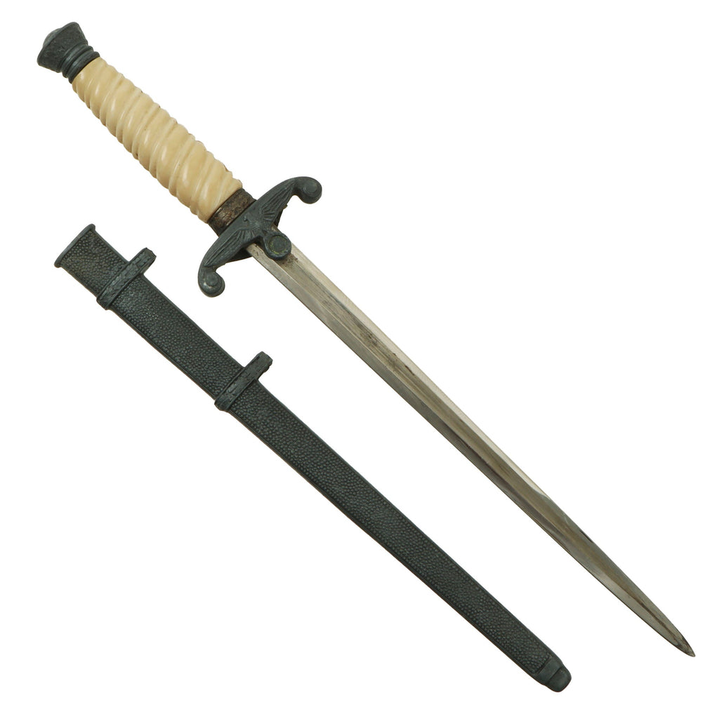 Original German WWII Miniature Salesman's Sample Army Heer Officer Dagger with Scabbard Original Items
