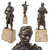 Original Austro-Hungarian WWI Solid Bronze Soldier Statue on Granite Base - Missing Rifle - 20” Tall Original Items