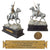 Original Imperial German Herero Wars Schutztruppen Equestrian Bronze Statue with Dedication to Captain Salzer - 19½” Tall Original Items