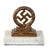 Original German WWII NSDAP Cast Metal Insignia on White Marble Base Original Items
