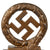 Original German WWII NSDAP Cast Metal Insignia on White Marble Base Original Items