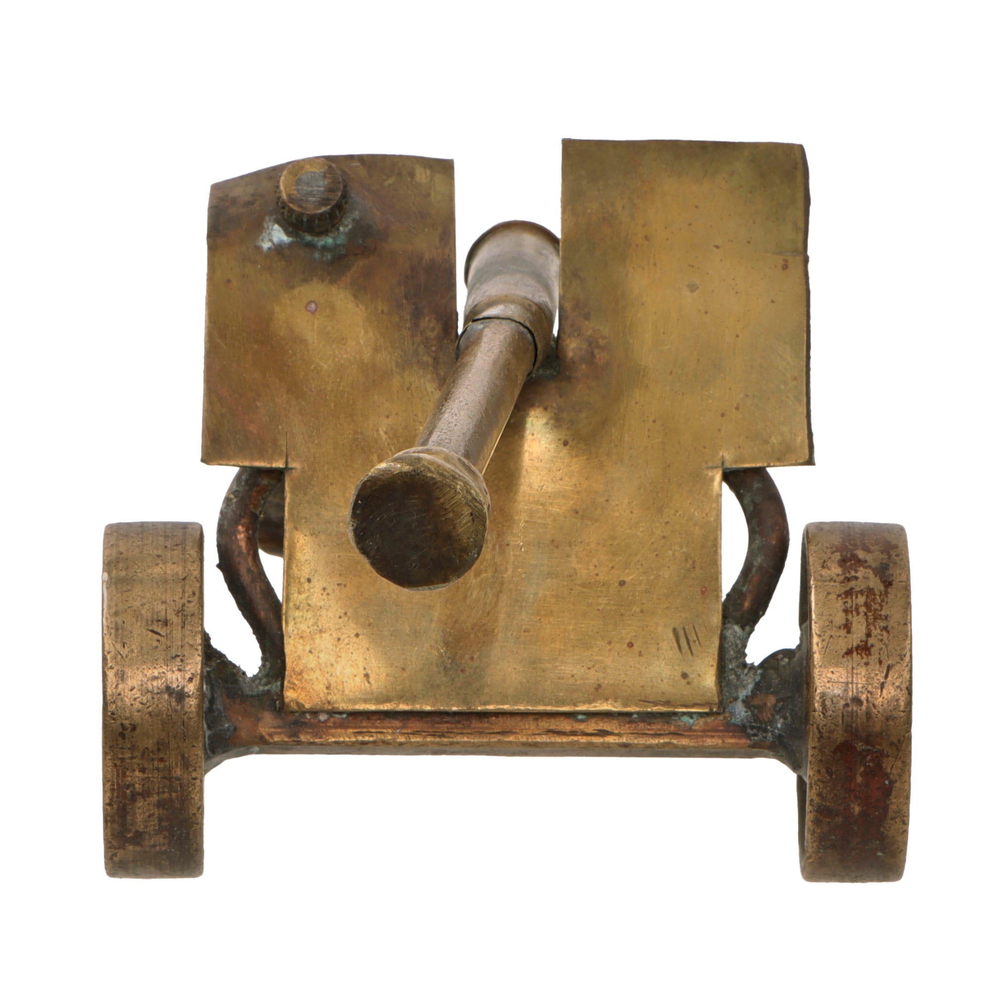 Original German WWII Trench Art PaK40 Anti-Tank Gun with Breech