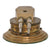 Original German WWII Era Trench Art Brass Battleship Turret Desk Piece Original Items