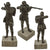 Original German Inter-War Reichswehr Soldier Firing Gewehr 98 Statue on Marble Base - 11½” Tall Original Items