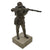 Original German Inter-War Reichswehr Soldier Firing Gewehr 98 Statue on Marble Base - 11½” Tall Original Items