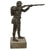 Original German Inter-War Reichswehr Soldier Firing Gewehr 98 Statue on Marble Base - 11½” Tall Original Items