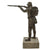 Original German Inter-War Reichswehr Soldier Firing Gewehr 98 Statue on Marble Base - 11½” Tall Original Items