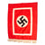 Original German WWII NSDAP National Socialist Party Small Fringed Podium Banner - 28" x 23" Original Items