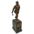 Original German Post-WWI Marching Soldier Bronze Statue on Marble Base with Dedication to Oberleutnant Mantke, 7th (Preuss) Infantry - 13” Tall Original Items