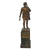 Original German Post-WWI Marching Soldier Bronze Statue on Marble Base with Dedication to Oberleutnant Mantke, 7th (Preuss) Infantry - 13” Tall Original Items