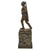 Original German Post-WWI Marching Soldier Bronze Statue on Marble Base with Dedication to Oberleutnant Mantke, 7th (Preuss) Infantry - 13” Tall Original Items