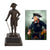 Original German Pre-WWII Era Porcelain Frederick the Great Statue on Marble Base - 10” Tall Original Items