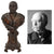 Original Imperial German Pre-WWI Scarce Bronze Bust of Otto von Bismarck on Decorative Base - 12 1/4" Tall Original Items