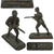 Original Danish WWII Era Bronze Statue of Soldier with Madsen Machine Gun by Brødr Grage Broncestøberi Original Items