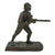 Original Danish WWII Era Bronze Statue of Soldier with Madsen Machine Gun by Brødr Grage Broncestøberi Original Items