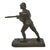 Original Danish WWII Era Bronze Statue of Soldier with Madsen Machine Gun by Brødr Grage Broncestøberi Original Items