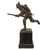 Original Imperial German WWI Bronze Statue of Soldier Advancing by Schmidt Hofer with Marble Base Original Items