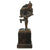 Original Imperial German WWI Bronze Statue of Soldier Advancing by Schmidt Hofer with Marble Base Original Items