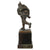 Original Imperial German WWI Bronze Statue of Soldier Advancing by Schmidt Hofer with Marble Base Original Items