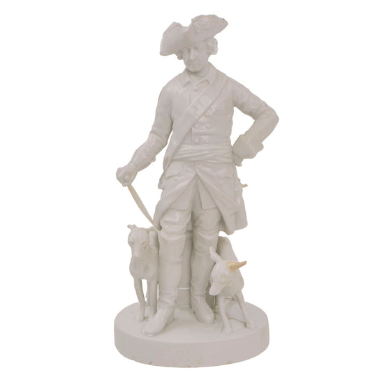 Original German Pre-WWII Era Porcelain Frederick the Great Statue Likely by Rosenthale of Selb, Bavaria Original Items