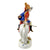 Original German Pre-WWII Porcelain Equestrian Death’s Head Hussar with Sword Drawn - 11¼” Tall Original Items