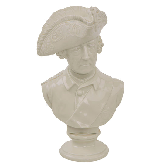 Original German Pre-WWII Era Porcelain Frederick the Great Bust by Rosenthal of Selb, Bavaria Original Items