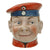 Original Imperial German Pre-WWI Dunkelblau Soldier Porcelain Candy Dish with Feldmütze Lid Original Items