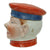 Original Imperial German Pre-WWI Dunkelblau Soldier Porcelain Candy Dish with Feldmütze Lid Original Items