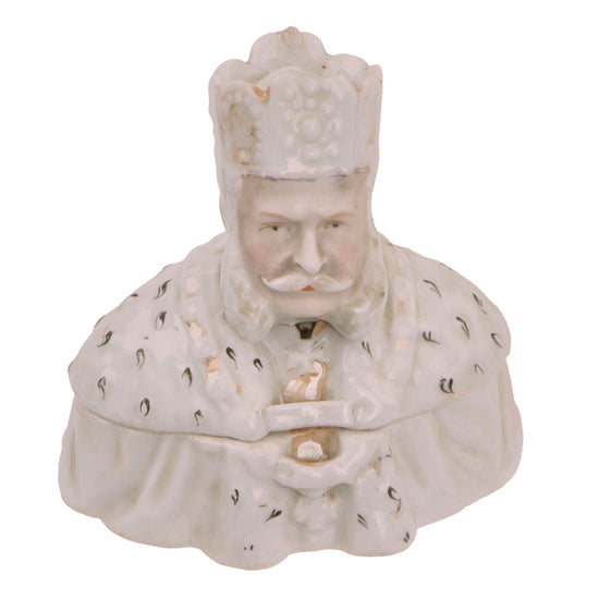 Original Imperial German Pre-WWI Era Emperor Wilhelm I Porcelain Candy Dish