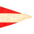 Original German WWII Small Size HJ National Youth Organization Pennant with Embroidered Insignia - 6 1/2" x 10 1/2" Original Items