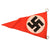 Original German WWII Pair of Small NSDAP National Socialist Multi-Piece Pennant Flags - 5 1/8 x 9 1/2" and 5" x 8 7/8"