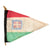 Original Italian WWII Double-Sided GIL Fascist Youth Pennant with National Flag - 7½ x 10½” Original Items