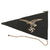 Original German WWII Luftwaffe Officer Vehicle Fender Staff Pennant Flag with Chain-Stitched Eagles - 7 ⅝ x 12 ⅜ Original Items