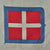 Original Italian WWII Kingdom of Italy Large Flag Banner with Savoy Coat of Arms and Tie Strings - 36 x 61” Original Items