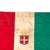 Original British WWII 3rd Battalion Coldstream Guards Signed Souvenir Mareth Line Tunisia Italian Flag with Chain-Stitched Savoy Coat of Arms - Signed by 24 Soldiers Including Military Cross Recipient Lt. C.H. Bulteel - 28 ¾ x 38 ½” Original Items
