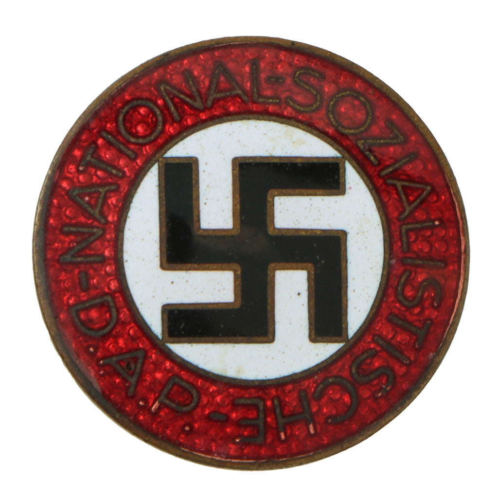 Original German NSDAP Party Enamel Buttonhole Membership Badge by Franz Schmidt of Gablonz am Neckar - RZM M1/163 Original Items
