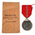Original German WWII Eastern Front Medal by E. Ferdinand Wiedmann of Frankfurt with Original Packet - Ostmedaille Original Items