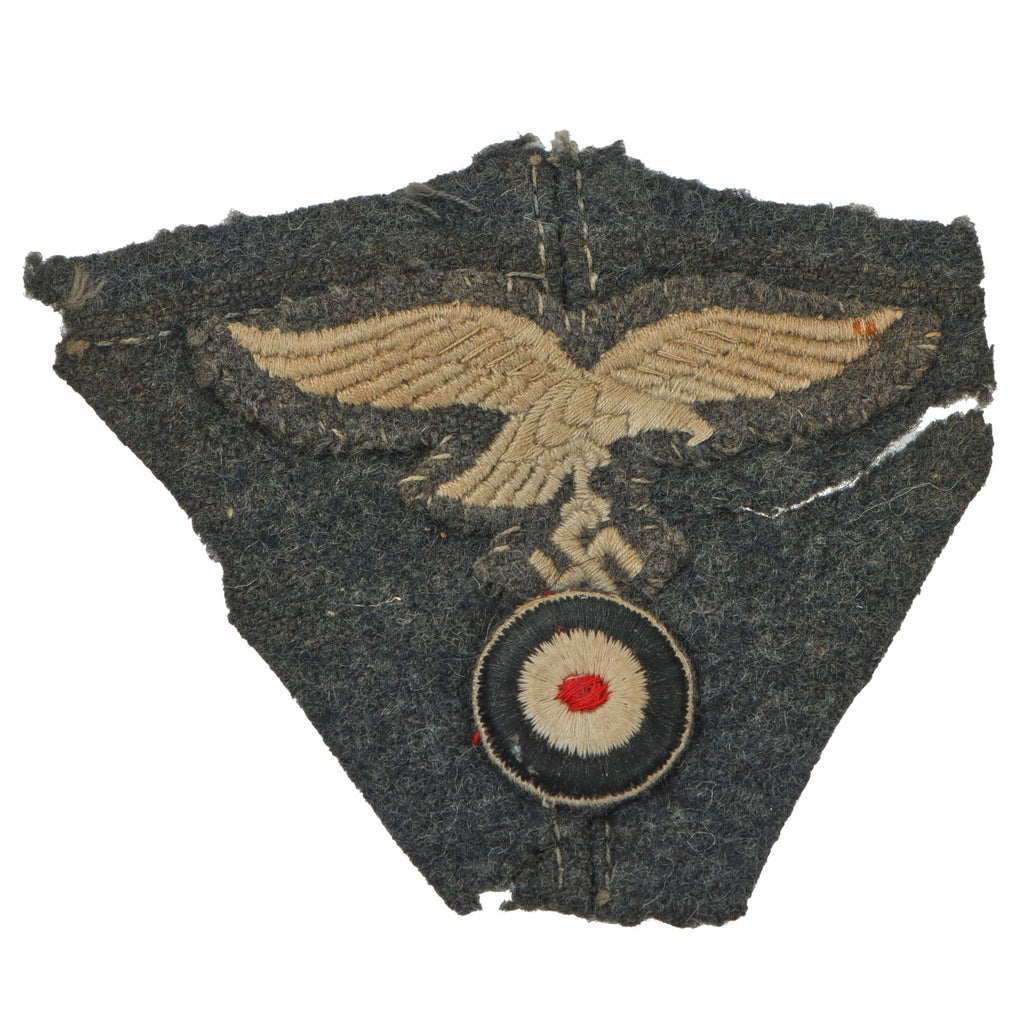 Original German WWII Luftwaffe Air Force M43 Field Cap Cutoff Insignia - Eagle and Cockade Original Items