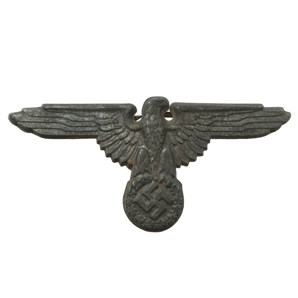 Original Rare German WWII SS Eagle Insignia for Visor Caps Marked SS 475/43 RZM - Schutzstaffel Original Items
