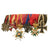 Original Imperial German Saxon WWI Medal Bar with Extremely Scarce Herzoglich Saschsen Cross - 6 Medals Total Original Items